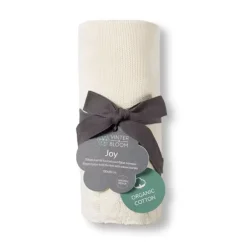 VINTER & BLOOM Striktæppe, Joy - Warm white-Børn Tæpper