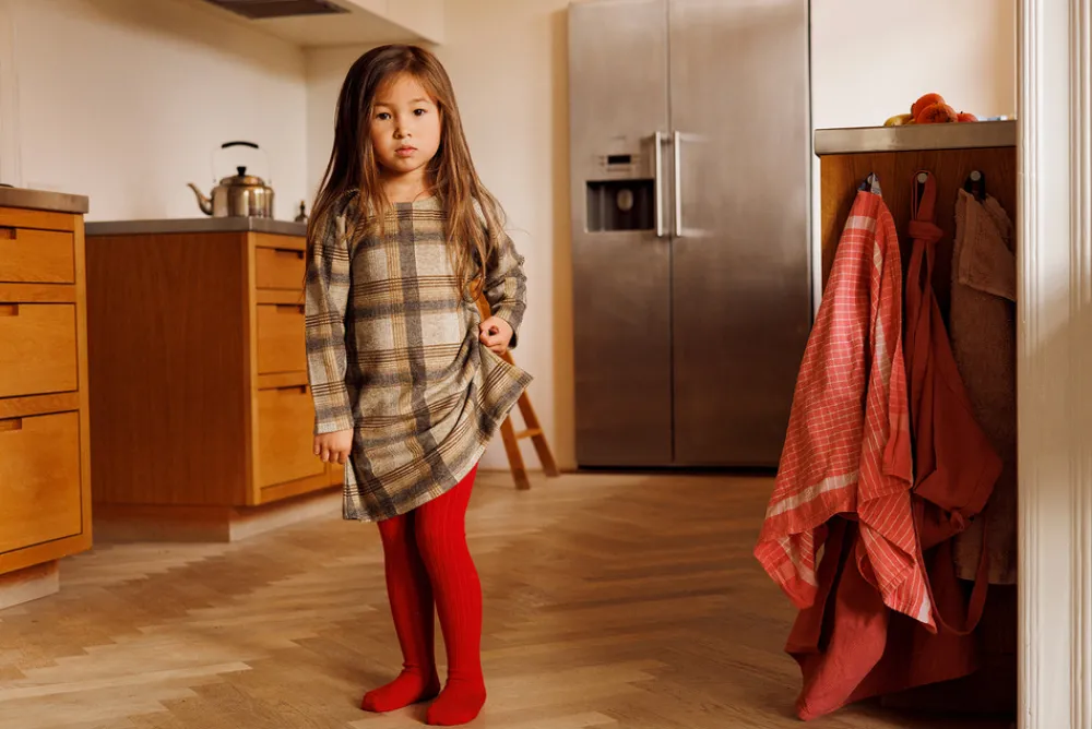 MP Denmark Strømpebuks 5/1 Uld - Tomato- Strømpebukser|Uldstrømper & Uldstrømpebukser