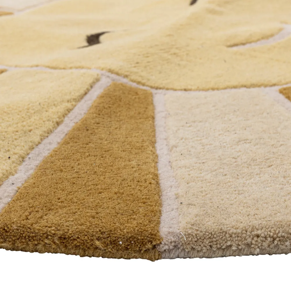 Bloomingvillemini Sun Tæppe, Gul, Uld-Børn Gulvtæpper