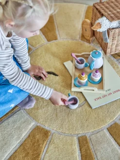 Bloomingvillemini Sun Tæppe, Gul, Uld-Børn Gulvtæpper