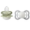 BIBS Supreme 2 pk Silicone str. 2 Night - sage/cloud- Sutter