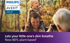 Philips Avent Sut Ultra air, +18 m, gul/blå- Sutter