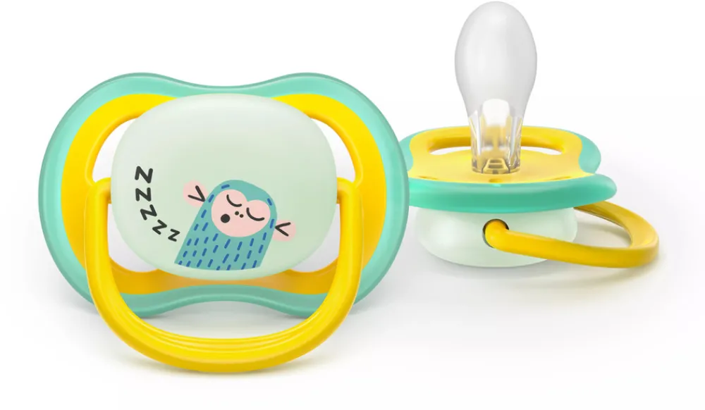 Philips Avent Sut Ultra air, Nat, +18 m, gul/blå- Sutter