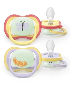 Philips Avent Sut Ultra air, Nat, 0-6 m, gul/lilla- Sutter