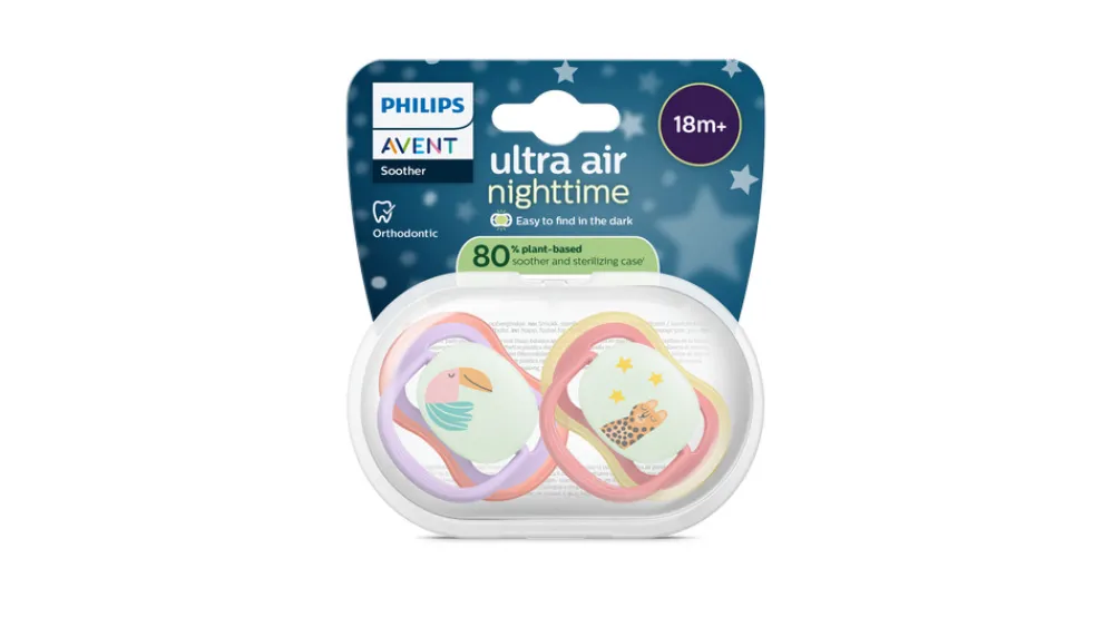 Philips Avent Sut Ultra air, Nat, +18 m, lilla/lyserød- Sutter