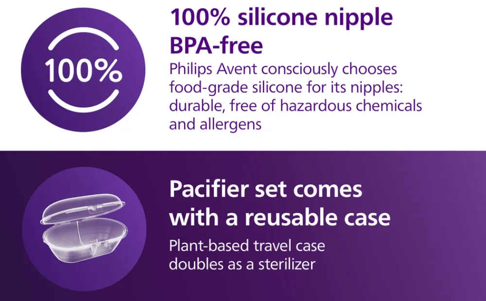 Philips Avent Sut Ultra air, Nat, 6-18 m, lyserød/lysegrøn- Sutter