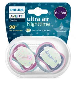 Philips Avent Sut, Ultra Air Nat 6-18 mdr. 2-pk- Sutter