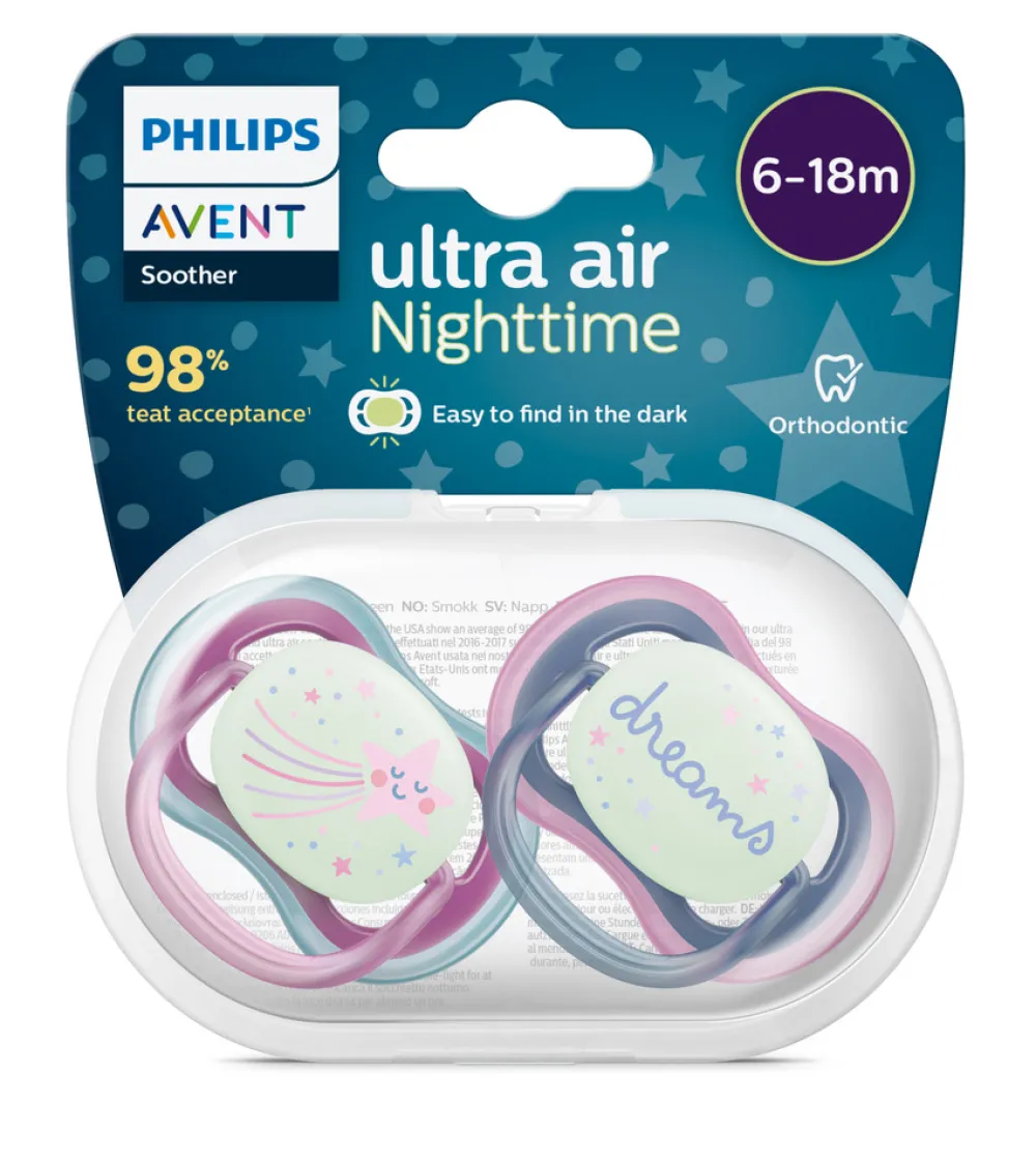 Philips Avent Sut, Ultra Air Nat 6-18 mdr. 2-pk- Sutter