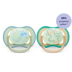 Philips Avent Sut, Ultra Air Nat 0-6 mdr. 2-pk- Sutter