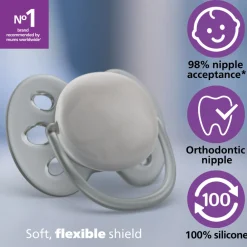 Philips Avent sut Ultra soft, 0-6 m, gul/orange- Sutter