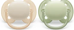 Philips Avent Sut, Ultra Soft 0-6 mdr. 2-pk- Sutter