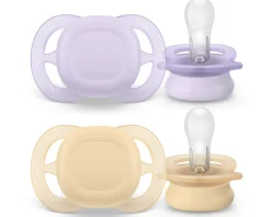 Philips Avent Sut, Ultra starter 0-2 mdr.2-pk,lyselilla og beige- Sutter