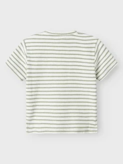 Lil' Atelier Tadeo kortærmet løs t-shirt - SEAGRASS- T-Shirts & Toppe