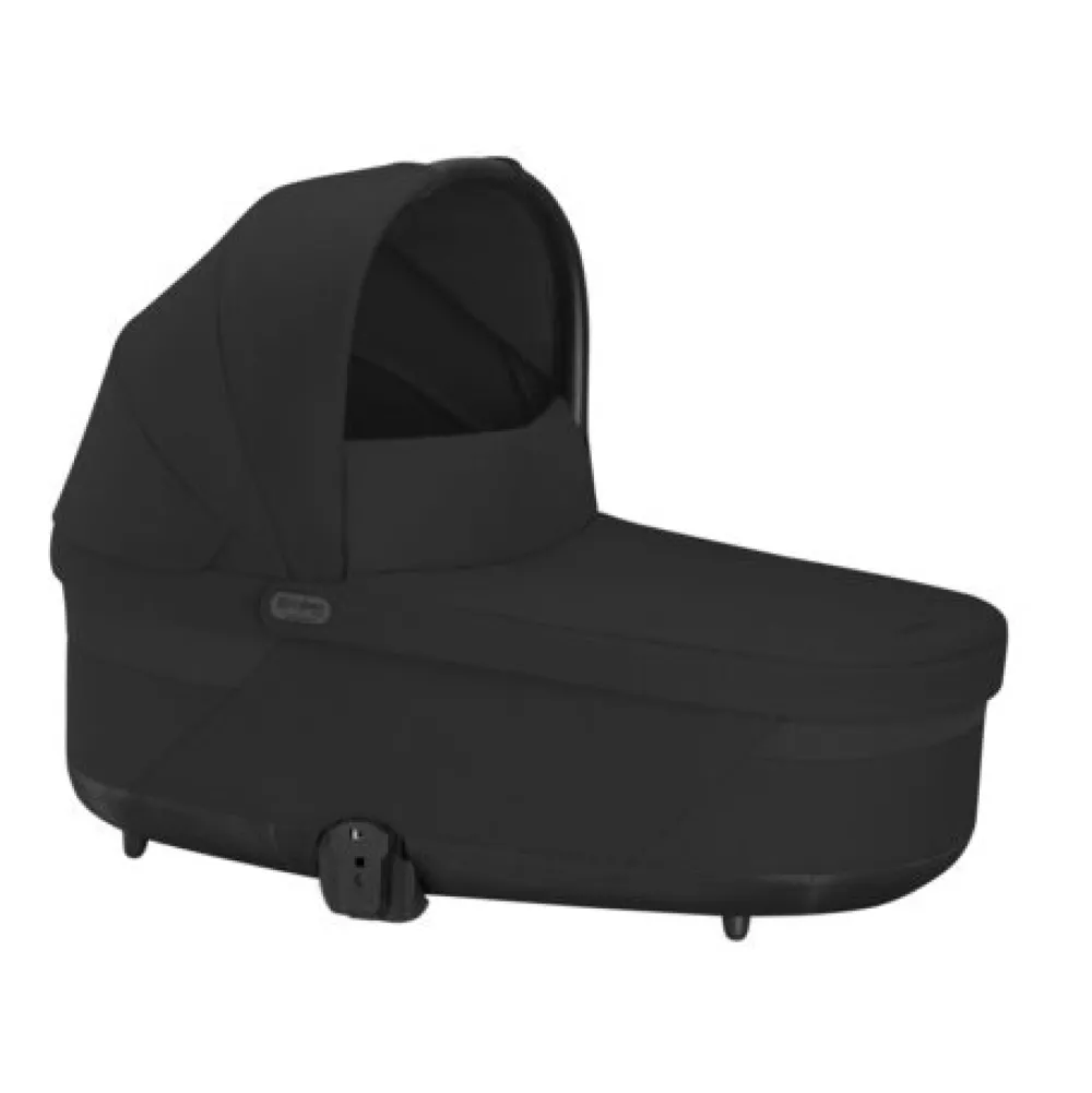Cybex Talos S Lux - moon black/black m. Cot S Lux- Kombivogne Med Flade Sæder