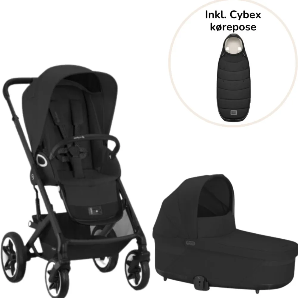 Cybex Talos S lux kombivogn - black inkl. platinum kørepose- Kombivognspakker