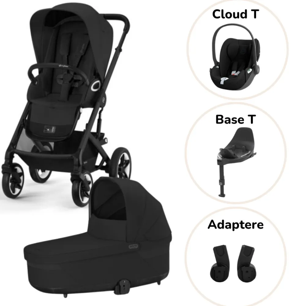 Cybex Talos S lux pakke - moon black- Kombivognspakker|Vognpakker