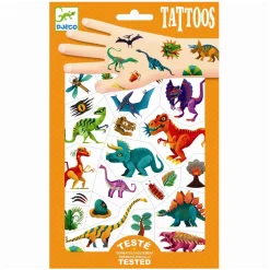 Djeco Tattoos, Dinosaurs- Neglelak & Tatoveringer