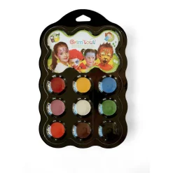 GRIM TOUT Teatersminke 9 farver - Karneval- Ansigtsmaling