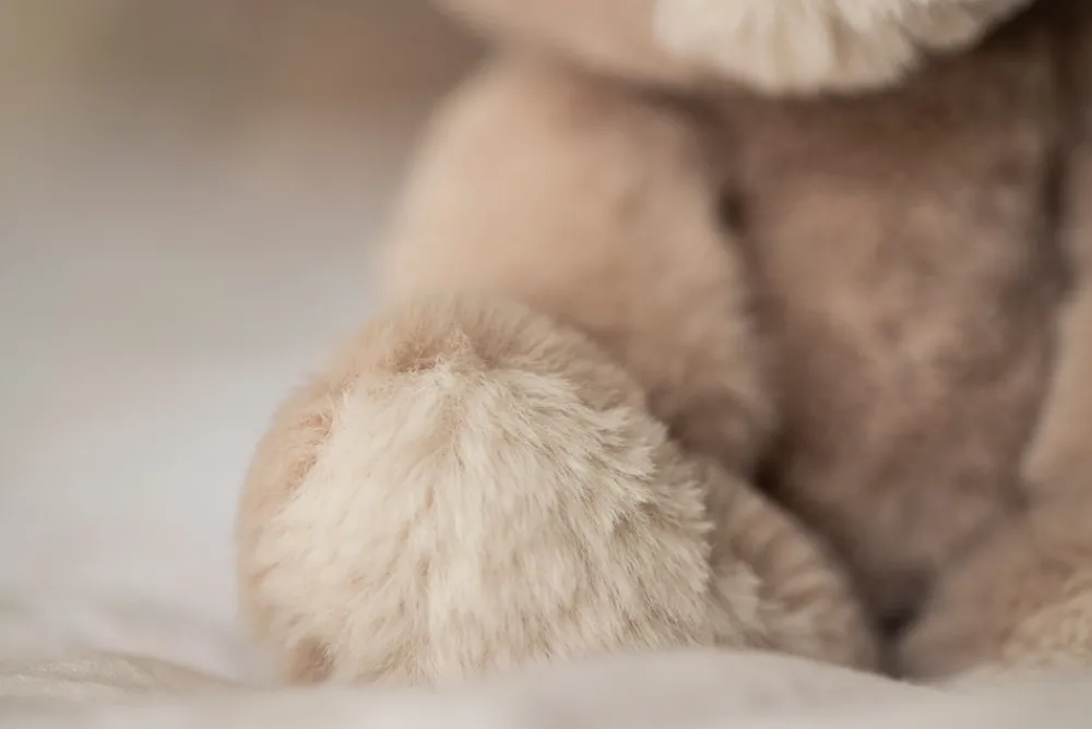 Teddykompaniet Teddybamse Mocca stor, beige, 34 cm- Bamser