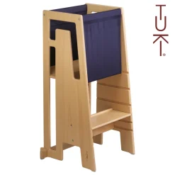 TUKI Tekstil til læringstårn - navy-Børn Læringstårne