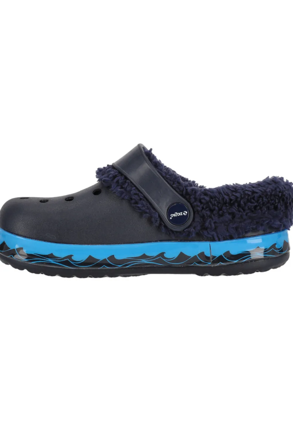 ZIG ZAG Telar lukket sandal varm m/lys - Estate Blue- Hjemmesko|Sandaler Med Lukket Tå