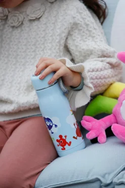 BABBLARNA Termoflaske i rustfri stål, lyseblå, 350ml- Madkasser & Drikkedunke