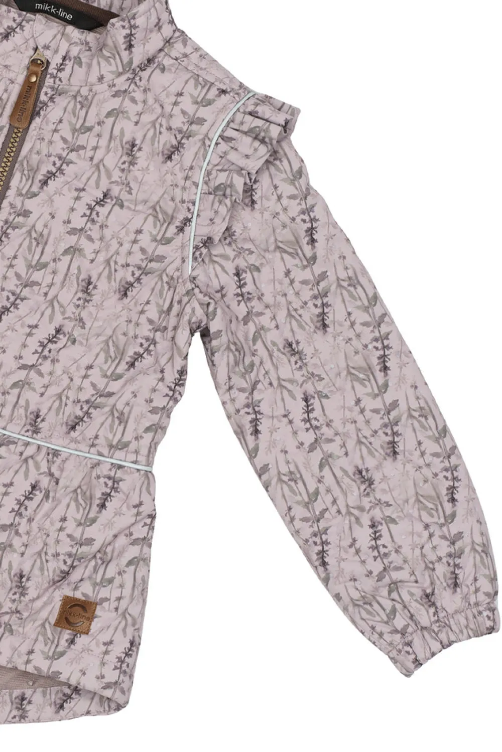 Mikk-Line Termosæt med flæse - Cloud gray- Termotøj