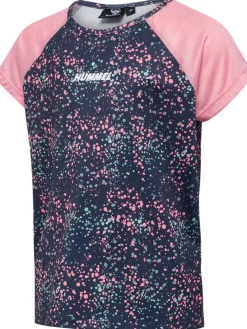 hummel Tessa t-shirt kortærmet - PEONY- Sportstøj|T-Shirts & Toppe