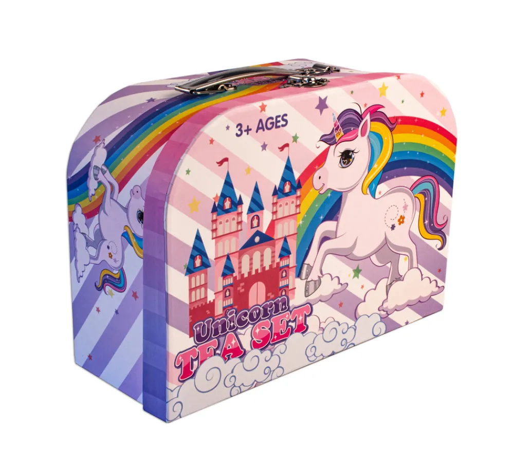 Magni Tesæt i kuffert med enhjørning motiv- Køkkenleg