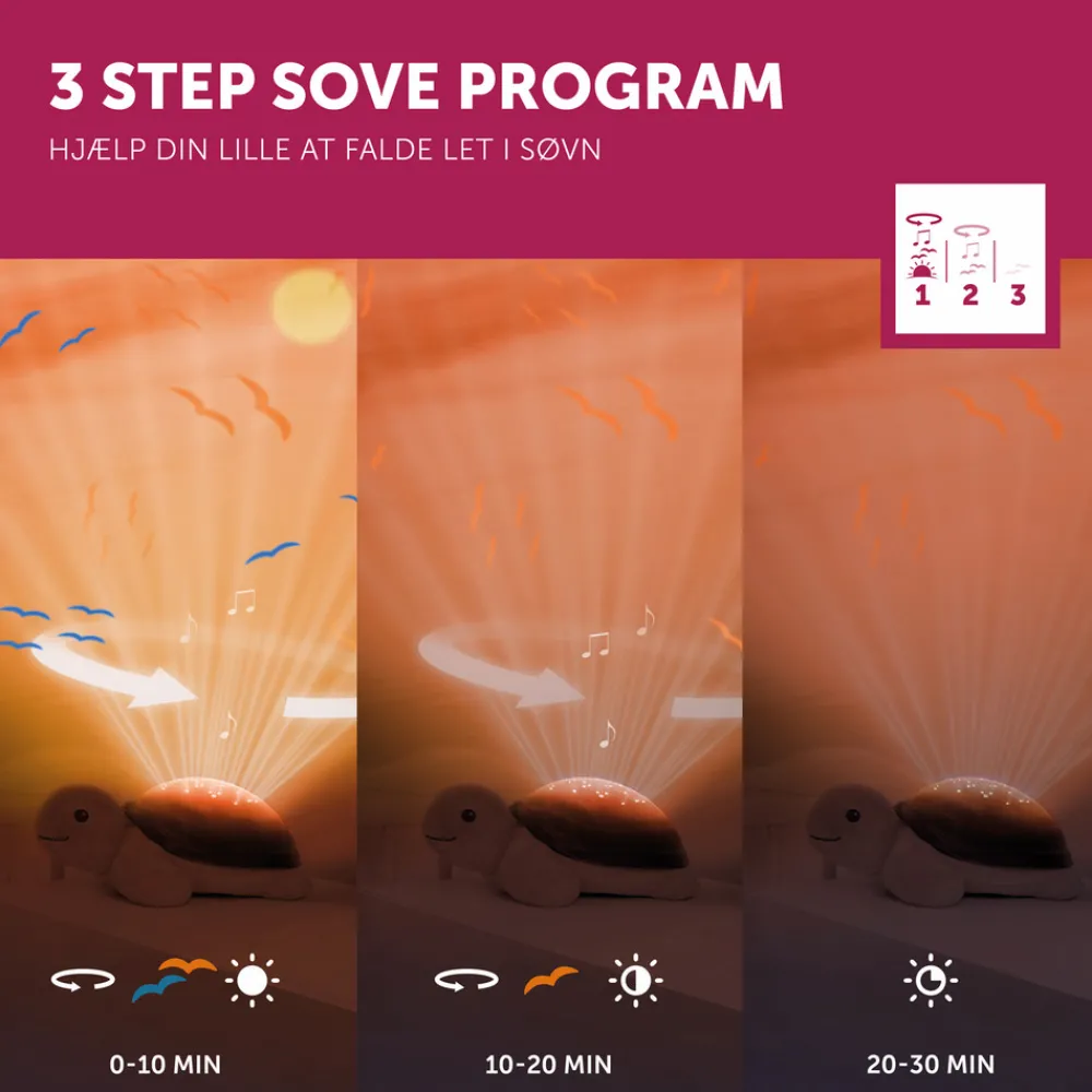 ZAZU Tim Skildpadde-Børn White Noise Og Højtalere|Lamper