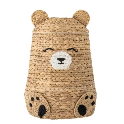 Bloomingvillemini Timone Kurv m/låg, Natur, Vandhyacint-Børn Kurve