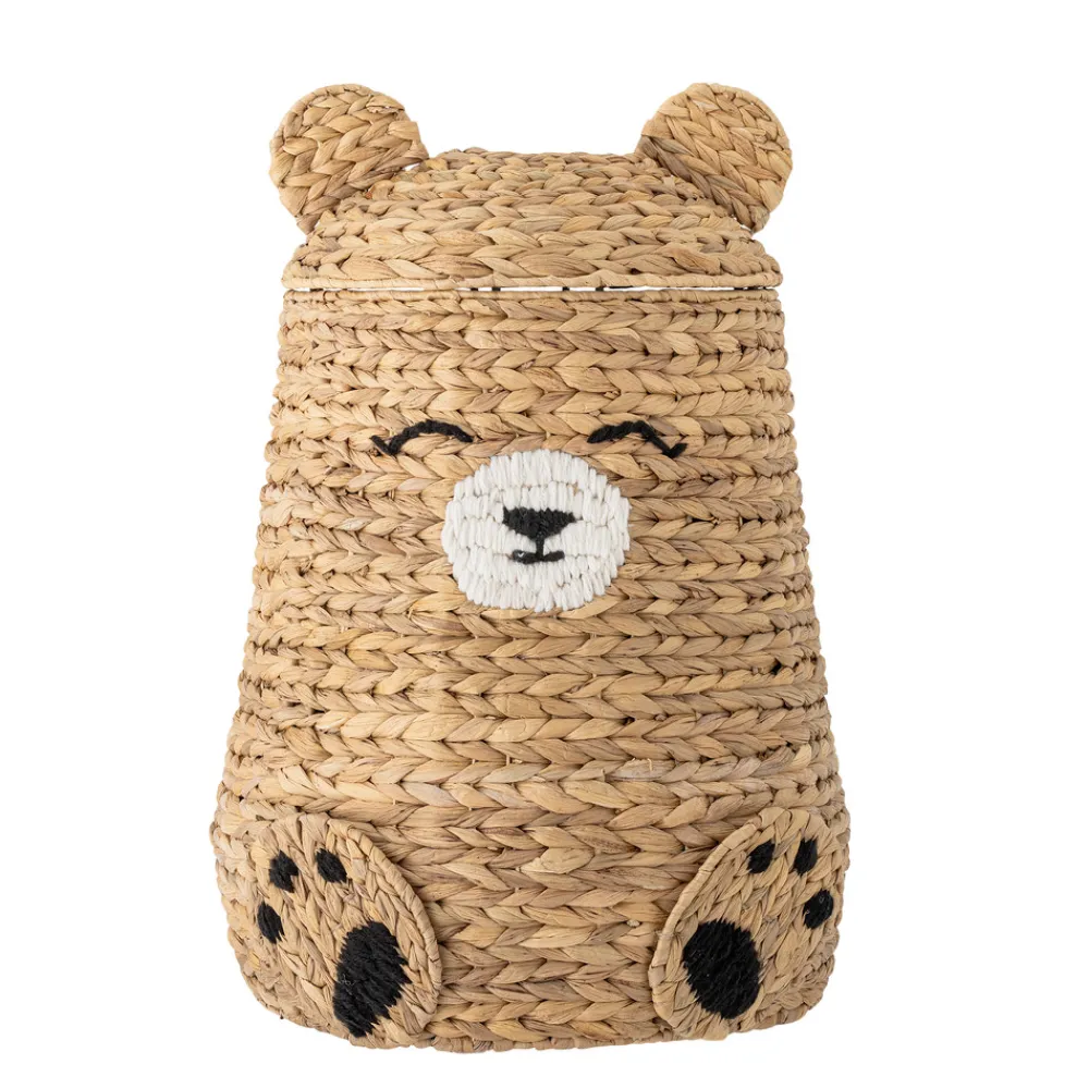 Bloomingvillemini Timone Kurv m/låg, Natur, Vandhyacint-Børn Kurve