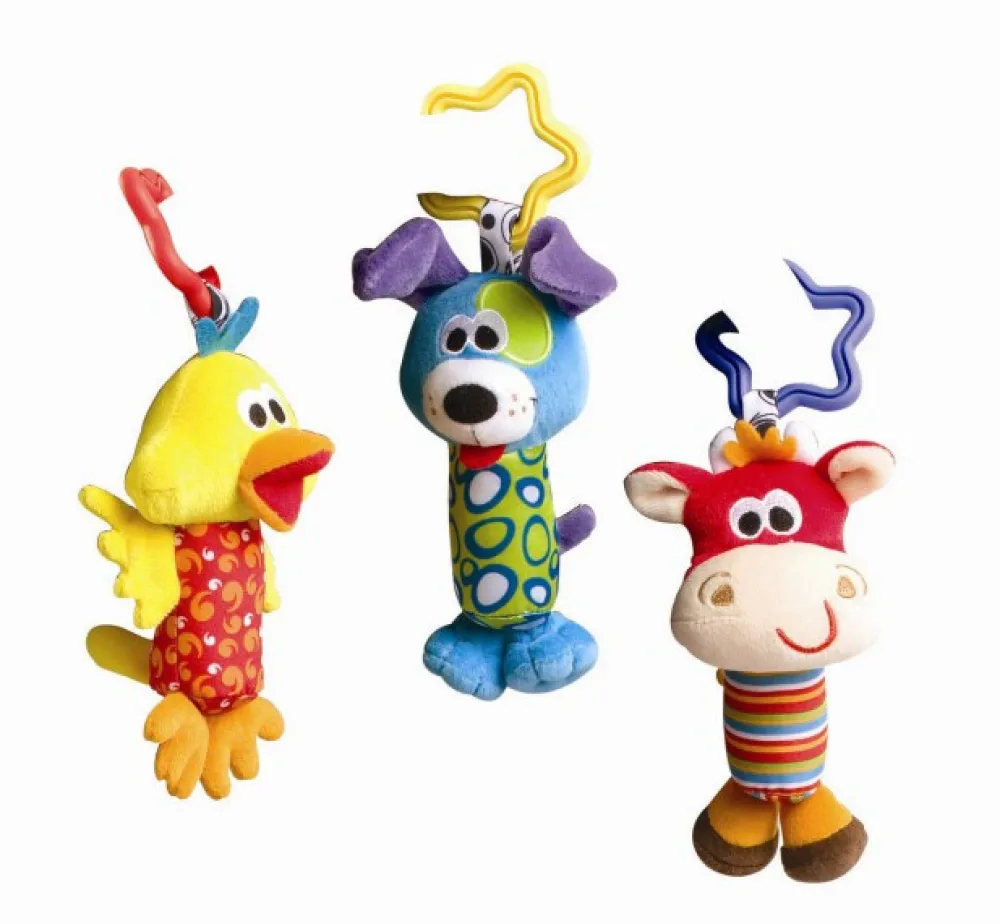 Playgro Tinkle Trio Rangler - 3 Stk- Legetøj Til Barnevogne & Autostole