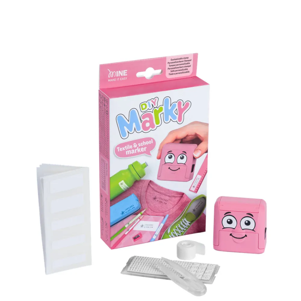 MARKY Tøj- og markeringsstempel lyserød- Tøjstempler