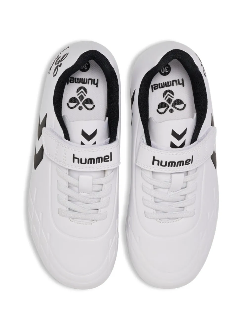 hummel Top star F.G JR - WHITE- Sneakers Med Velcro|Sportstøj