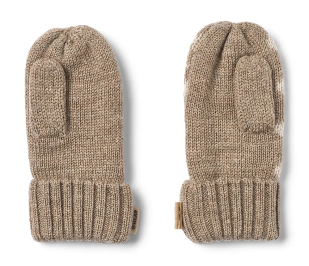 Wheat Towsi Jacquard Luffer - Grey camel melange- Luffer & Vanter