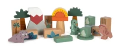 SMALL FOOT Træ byggeklodser Dino- Træklodser