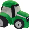 Teddykompaniet Traktor i plys grøn, 18 cm- Bamser