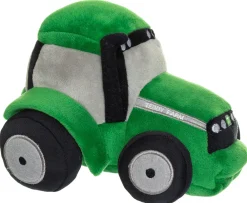 Teddykompaniet Traktor i plys grøn, 18 cm- Bamser