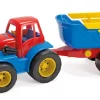 DanToy Traktor m. hænger-plastikhjul- Traktorer & Fly