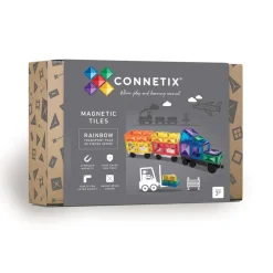 CONNETIX Transport Pack - magnetsæt 50 dele - rainbow- Magnetlegesæt