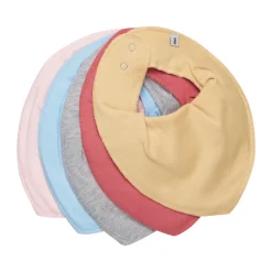 Pippi Tørklæde Hagesmæk - solid 5-Pak - 587- Hagesmække|Savlesmække