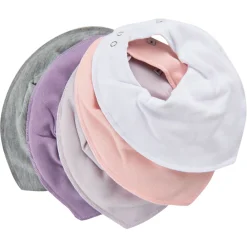 Pippi Tørklædesmæk - Ensfarvet 5-Pak - 510- Hagesmække|Savlesmække