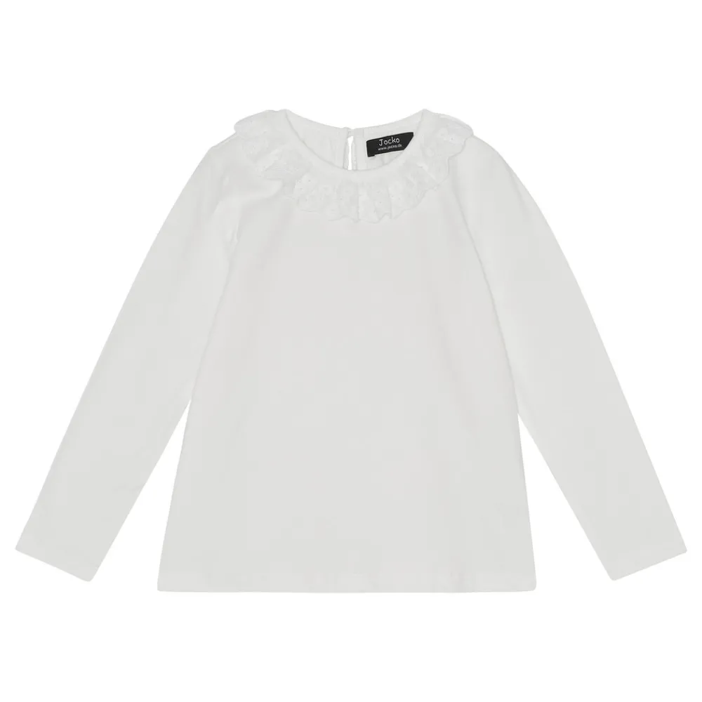 Jocko T-shirt - HVID- Festtøj & Tilbehør|Bluser