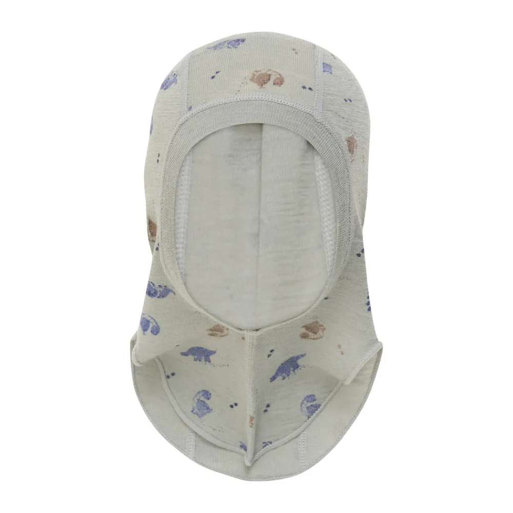 BeKids Uld Balaclava - Aop - 9709- Elefanthuer & Huer|Uldhuer, Uldvanter & Uldfutter