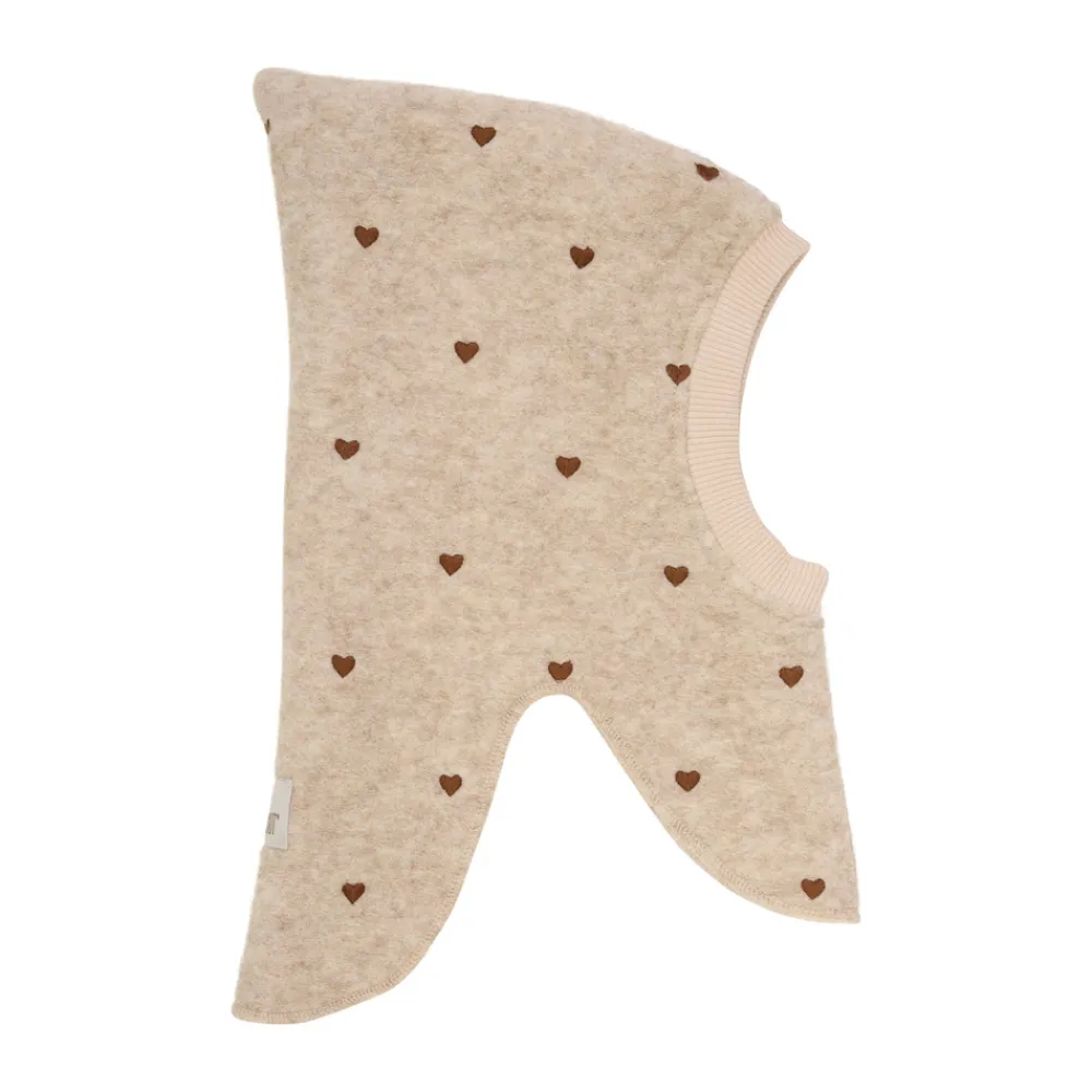 HUTTEliHUT Uld Balaclava - Sand melange- Elefanthuer & Huer|Uldhuer, Uldvanter & Uldfutter