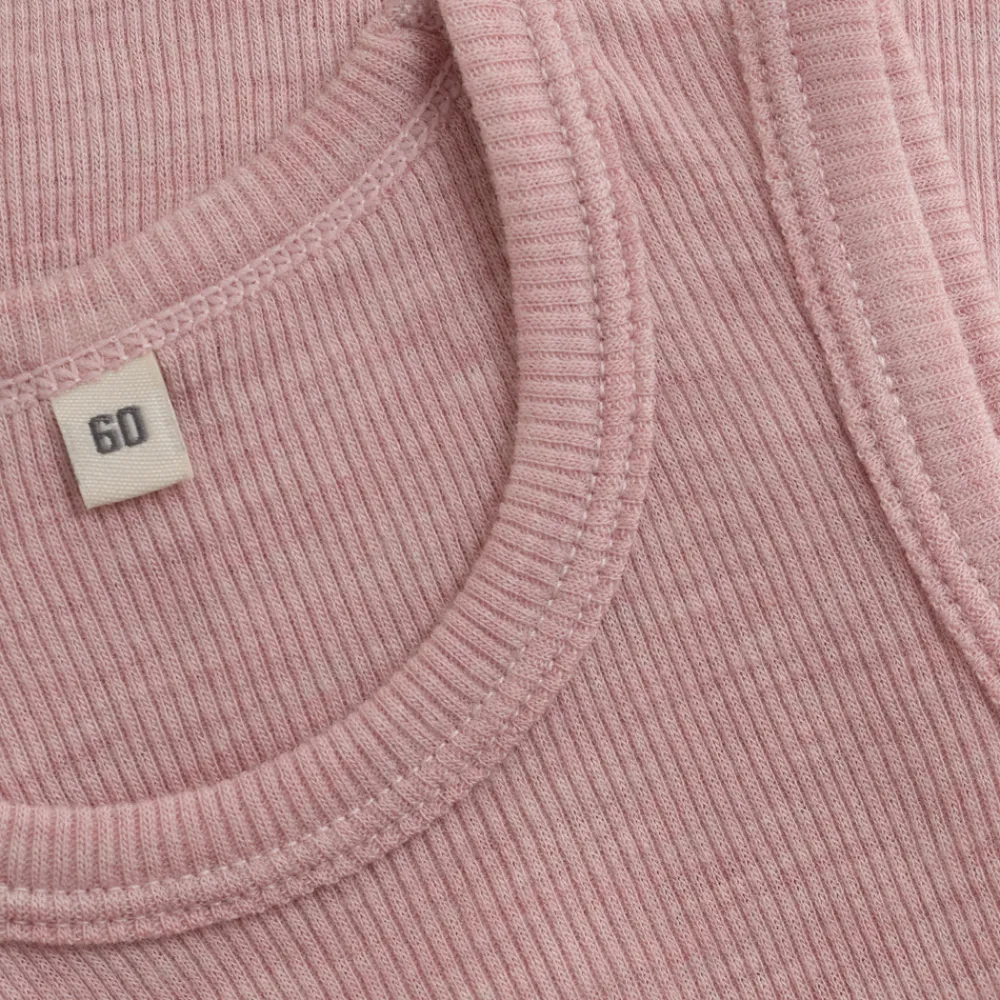 BeKids Uld body uden ærmer - Starling Melange- Uldbodyer|Bodystocking U. Ærmer