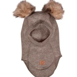 Mikk-Line Uld elefanthue med pom pom - Melange Denver- Elefanthuer & Huer|Uldhuer, Uldvanter & Uldfutter