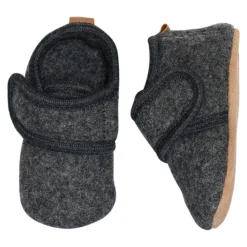 Melton Uld hjemmesko - Antracite- Uld Hjemmesko