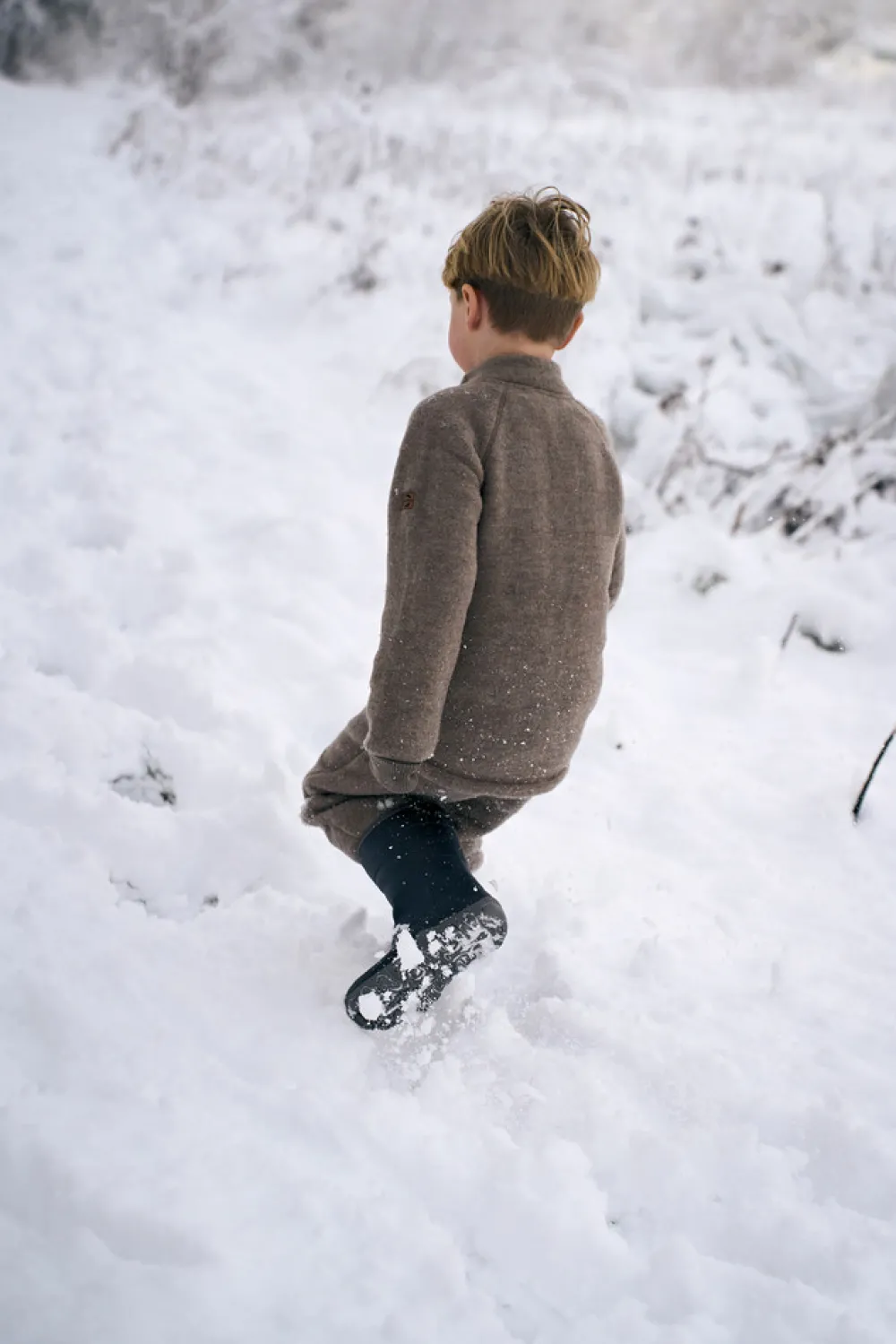 Mikk-Line Uld jakke - Melange denver- Cardigans, Veste & Trøjer|Uldoverdele